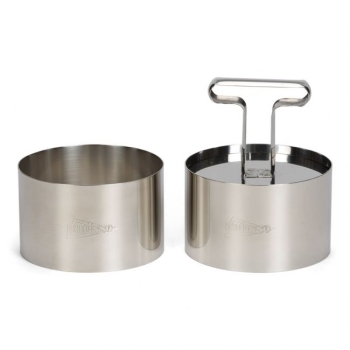 Food Ring Set with Tamper - 9cm